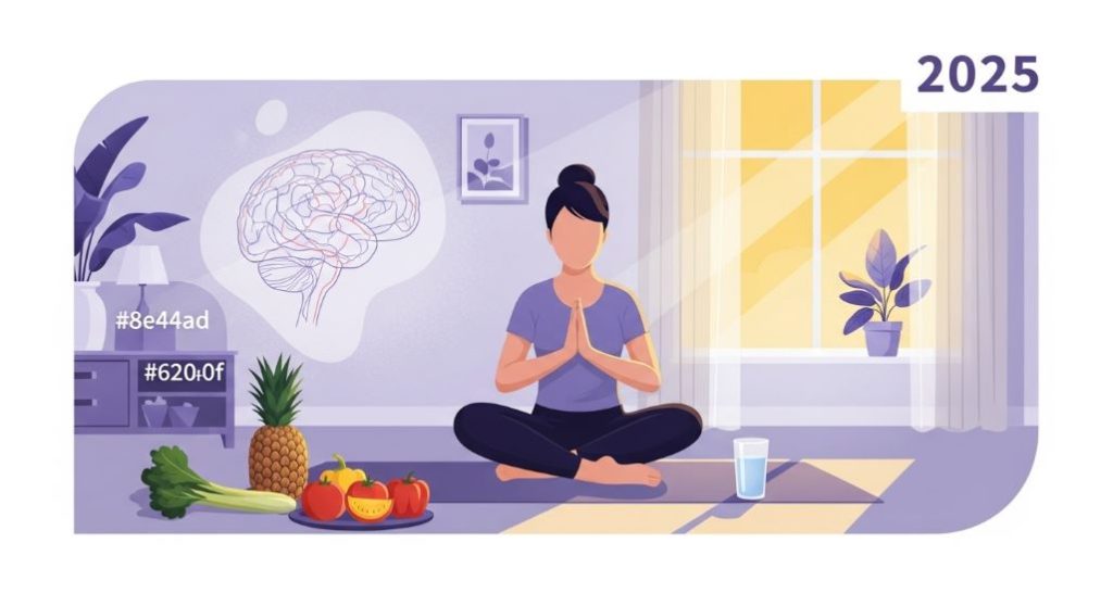 2025년 뇌졸중 예방을 위한 건강한 생활 습관을 실천하는 사람의 모습