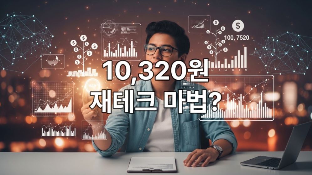 MZ세대가 최저임금 10,320원으로 스마트 재테크를 시작하며 밝은 미래를 꿈꾸는 모습