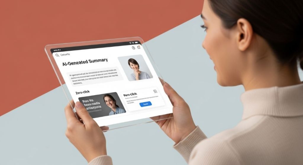 AI가 정보를 요약하여 바로 보여주는 미래형 검색 결과 페이지